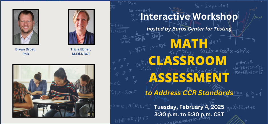 Math Classroom Assessment Workshop